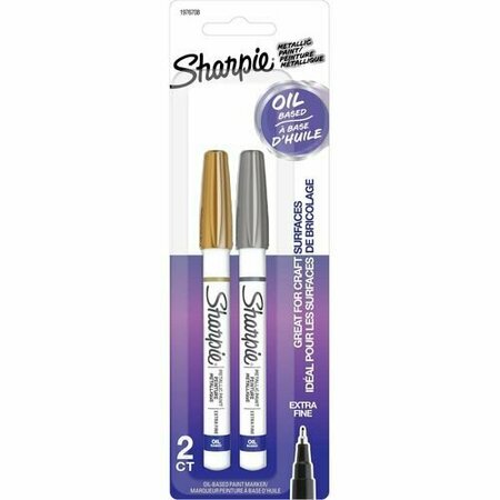 NEWELL BRANDS Sharpie Paint Marker, Oil-Based, Extra-Fine Point, AST, 2PK SAN1976708